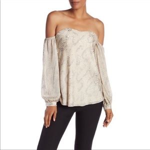 Haute Hippie My Amour Off The Shoulder Blouse NWOT
